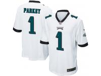 Men Nike NFL Philadelphia Eagles #1 Cody Parkey Road White Game Jersey