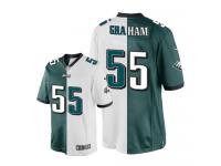 Men Nike NFL Philadelphia Eagles #55 Brandon Graham TeamRoad Two Tone Limited Jersey