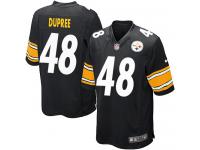 Men Nike NFL Pittsburgh Steelers #48 Bud Dupree Home Black Game Jersey