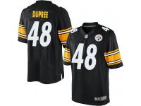 Men Nike NFL Pittsburgh Steelers #48 Bud Dupree Home Black Limited Jersey