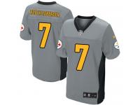 Men Nike NFL Pittsburgh Steelers #7 Ben Roethlisberger Grey Shadow Limited Jersey