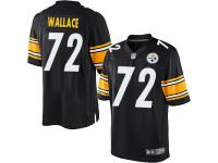 Men Nike NFL Pittsburgh Steelers #72 Cody Wallace Home Black Limited Jersey