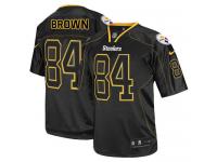 Men Nike NFL Pittsburgh Steelers #84 Antonio Brown Lights Out Black Limited Jersey