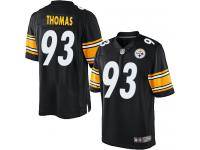 Men Nike NFL Pittsburgh Steelers #93 Cam Thomas Home Black Limited Jersey