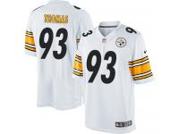 Men Nike NFL Pittsburgh Steelers #93 Cam Thomas Road White Limited Jersey
