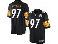 Men Nike NFL Pittsburgh Steelers #97 Cameron Heyward Home Black Limited Jersey