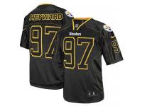 Men Nike NFL Pittsburgh Steelers #97 Cameron Heyward Lights Out Black Limited Jersey