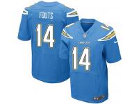Men Nike NFL San Diego Chargers #14 Dan Fouts Authentic Elite Electric Blue Jersey