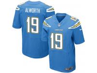 Men Nike NFL San Diego Chargers #19 Lance Alworth Authentic Elite Electric Blue Jersey