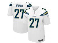 Men Nike NFL San Diego Chargers #27 Jimmy Wilson Authentic Elite Road White Jersey