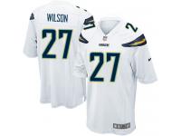 Men Nike NFL San Diego Chargers #27 Jimmy Wilson Road White Game Jersey