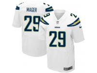 Men Nike NFL San Diego Chargers #29 Craig Mager Authentic Elite Road White Jersey