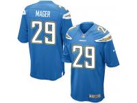 Men Nike NFL San Diego Chargers #29 Craig Mager Electric Blue Game Jersey