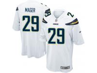 Men Nike NFL San Diego Chargers #29 Craig Mager Road White Game Jersey