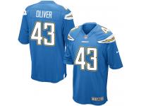Men Nike NFL San Diego Chargers #43 Branden Oliver Electric Blue Game Jersey