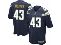 Men Nike NFL San Diego Chargers #43 Branden Oliver Home Navy Blue Game Jersey