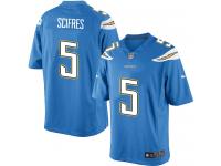 Men Nike NFL San Diego Chargers #5 Mike Scifres Electric Blue Limited Jersey