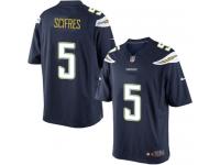 Men Nike NFL San Diego Chargers #5 Mike Scifres Home Navy Blue Limited Jersey