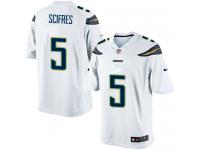 Men Nike NFL San Diego Chargers #5 Mike Scifres Road White Limited Jersey