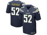 Men Nike NFL San Diego Chargers #52 Denzel Perryman Authentic Elite Home Navy Blue Jersey
