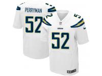 Men Nike NFL San Diego Chargers #52 Denzel Perryman Authentic Elite Road White Jersey