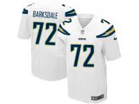 Men Nike NFL San Diego Chargers #72 Joe Barksdale Authentic Elite Road White Jersey