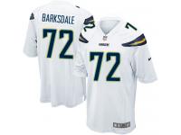 Men Nike NFL San Diego Chargers #72 Joe Barksdale Road White Game Jersey