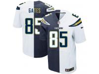 Men Nike NFL San Diego Chargers #85 Antonio Gates TeamRoad Two Tone Limited Jersey