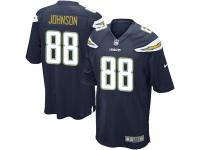 Men Nike NFL San Diego Chargers #88 David Johnson Home Navy Blue Game Jersey
