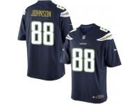 Men Nike NFL San Diego Chargers #88 David Johnson Home Navy Blue Limited Jersey