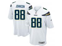 Men Nike NFL San Diego Chargers #88 David Johnson Road White Game Jersey