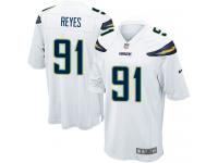 Men Nike NFL San Diego Chargers #91 Kendall Reyes Road White Game Jersey