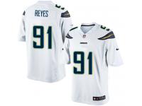 Men Nike NFL San Diego Chargers #91 Kendall Reyes Road White Limited Jersey