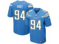 Men Nike NFL San Diego Chargers #94 Corey Liuget Authentic Elite Electric Blue Jersey