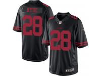 Men Nike NFL San Francisco 49ers #28 Carlos Hyde Black Limited Jersey