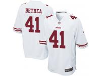 Men Nike NFL San Francisco 49ers #41 Antoine Bethea Road White Game Jersey