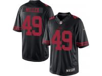 Men Nike NFL San Francisco 49ers #49 Bruce Miller San Francisco ers Black Limited Jersey