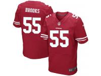 Men Nike NFL San Francisco 49ers #55 Ahmad Brooks Authentic Elite Home Red Jersey