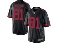 Men Nike NFL San Francisco 49ers #81 Anquan Boldin Black Limited Jersey