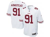 Men Nike NFL San Francisco 49ers #91 Arik Armstead Road White Game Jersey