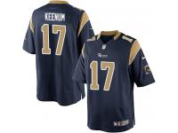 Men Nike NFL St. Louis Rams #17 Case Keenum Home Navy Blue Limited Jersey