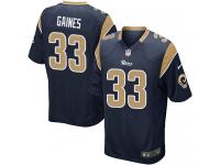 Men Nike NFL St. Louis Rams #33 E.J. Gaines Home Navy Blue Game Jersey