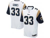 Men Nike NFL St. Louis Rams #33 E.J. Gaines Road White Game Jersey