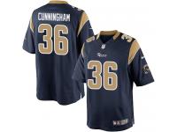 Men Nike NFL St. Louis Rams #36 Benny Cunningham Home Navy Blue Limited Jersey