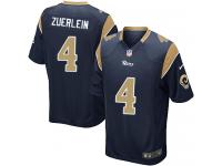 Men Nike NFL St. Louis Rams #4 Greg Zuerlein Home Navy Blue Limited Jersey