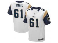 Men Nike NFL St. Louis Rams #61 Alex Carrington Authentic Elite Tim Barnes Road White Jersey