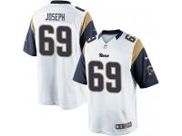 Men Nike NFL St. Louis Rams #69 Davin Joseph Road White Limited Jersey