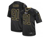 Men Nike NFL St. Louis Rams #91 Chris Long Lights Out Black Limited Jersey