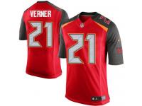 Men Nike NFL Tampa Bay Buccaneers #21 Alterraun Verner Home Red Limited Jersey