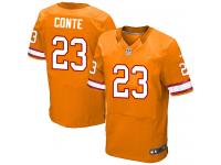 Men Nike NFL Tampa Bay Buccaneers #23 Chris Conte Authentic Elite Orange Jersey